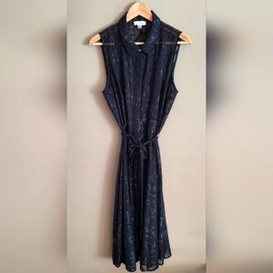 Calvin Klein sheer black midi-dress, 12, NYE Dress!